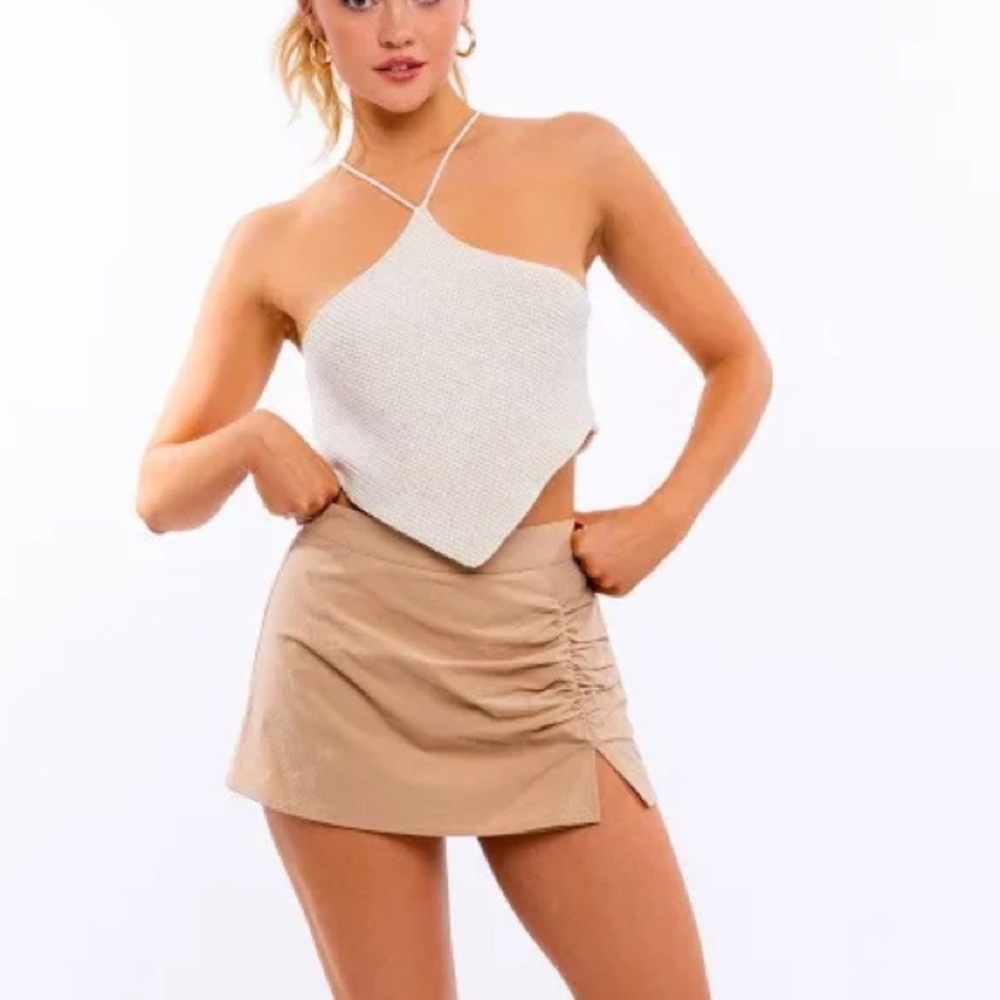 Le Lis Crochet Halter Tank